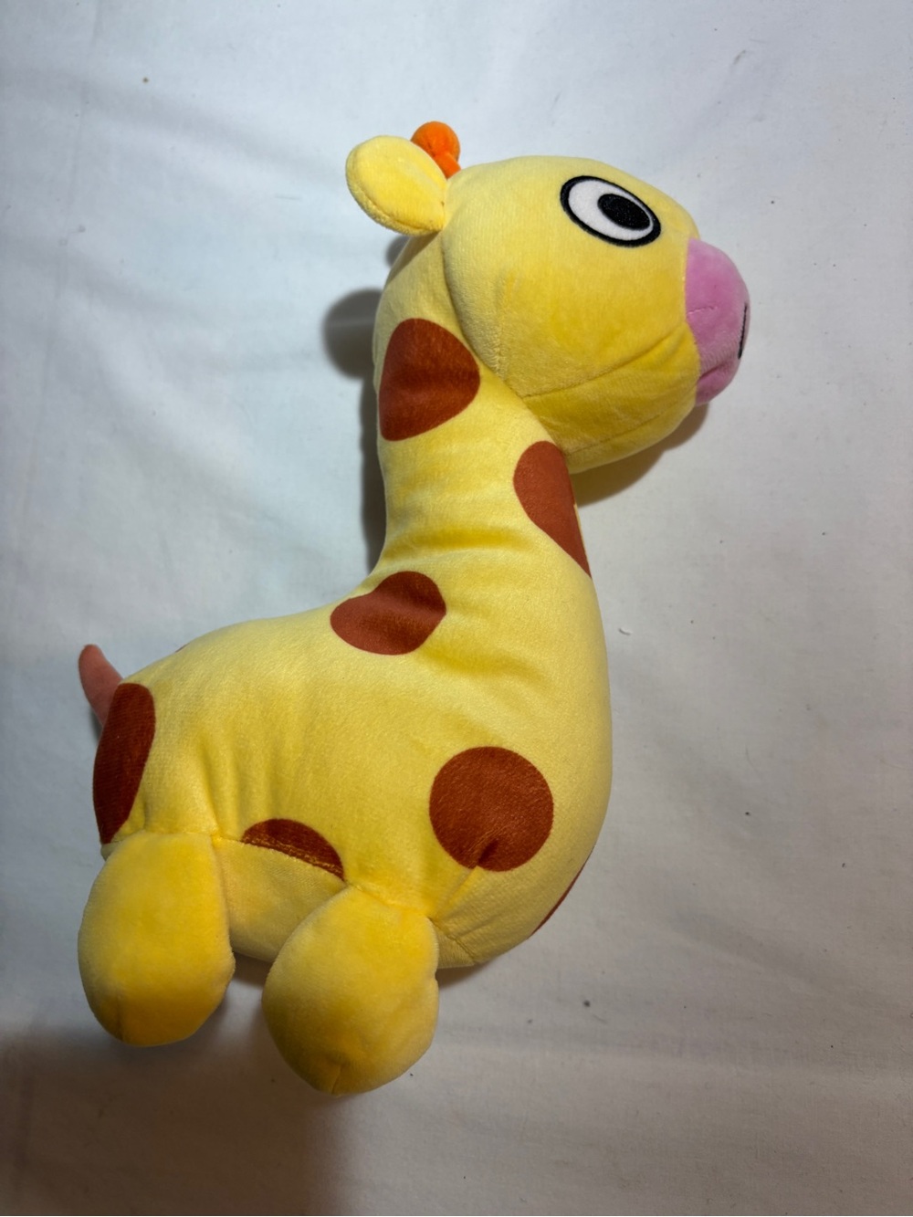 Kohl's Yellow & Brown Giraffe Plush with Pink Snout